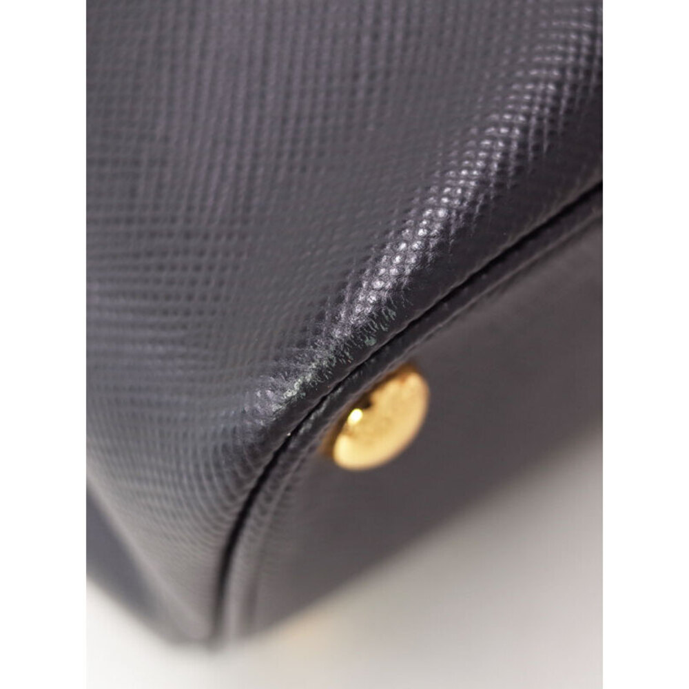 Prada interior black handles Bag Double leather top red Saffiano Tote - Picture 6 of 9